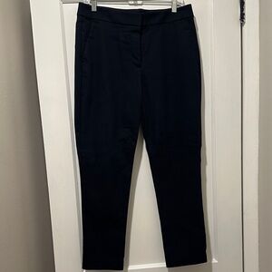 LOFT Navy Ankle Pants - High Waist “Julie” Skinny Style